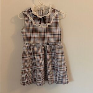 Jeanie and Jack - 3t Plaid Sleeveless Kids Dress